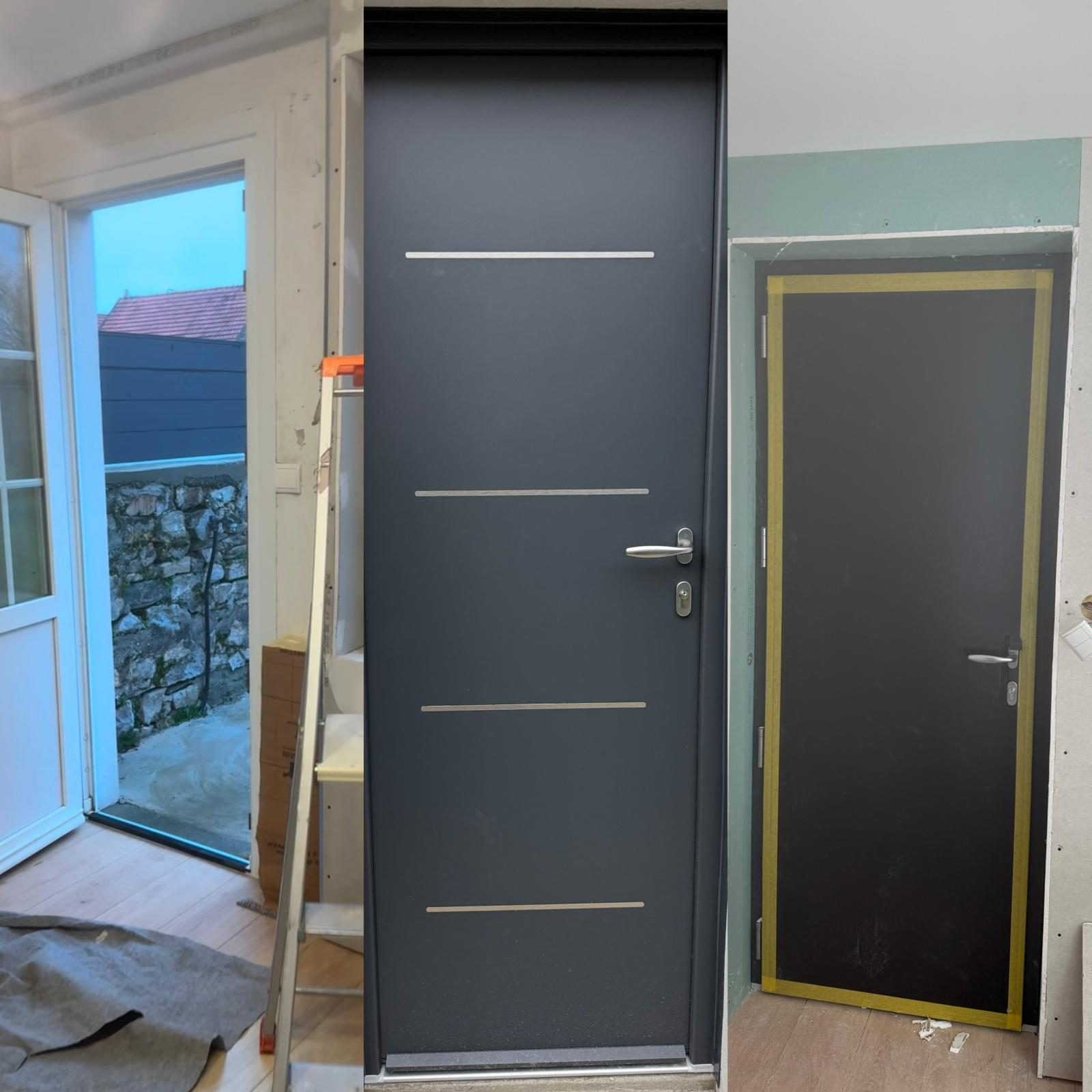 Porte en bois et métal sur-mesure